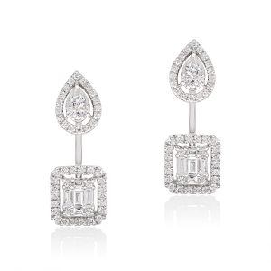Front and Back Diamond Earrings