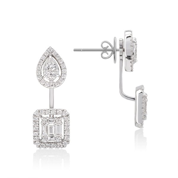 Front and Back Diamond Earrings