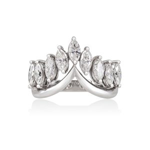 Marquise Diamond Crown Ring