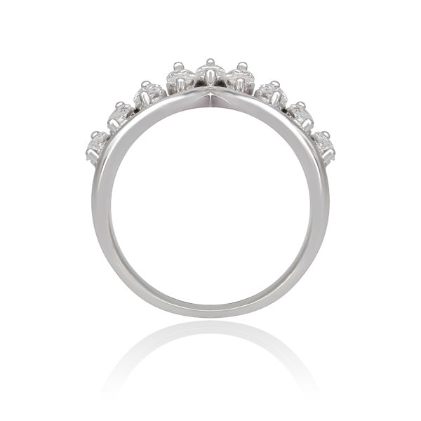 Marquise Diamond Crown Ring